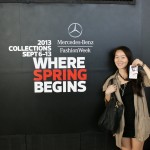 Ellie posing in front of the logo! Ellie posing in front of the logo!